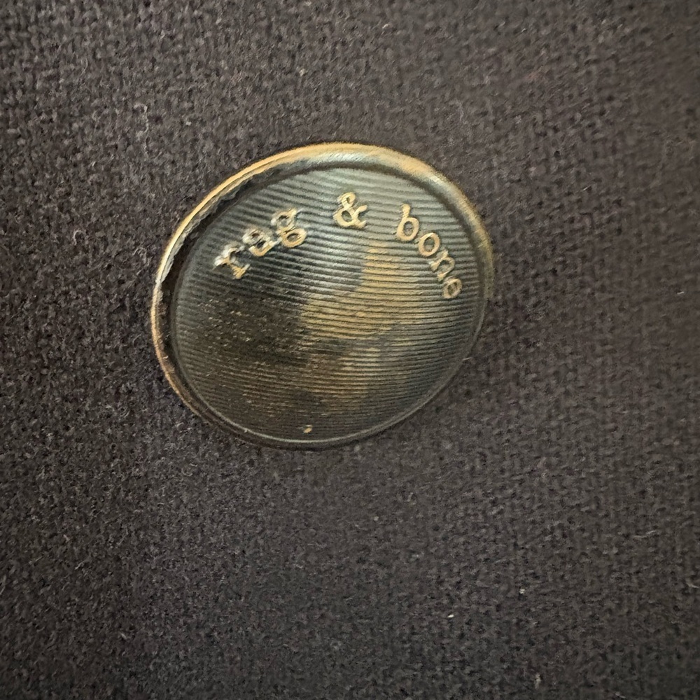 rag & bone Navy Double-Breasted Pea Coat - Picture 4 of 8